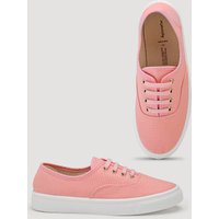 hessnatur Damen Sneaker Canvas - rosa - Größe 36 von hessnatur