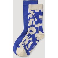 hessnatur Damen-Socken im 2er-Pack aus Bio-Baumwolle - blau - Größe 35-37 von hessnatur