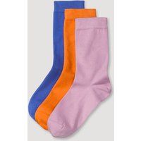 hessnatur Damen-Socken im 3er-Pack aus Bio-Baumwolle - rosa - Größe 35-37 von hessnatur