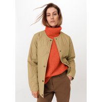 hessnatur Damen Steppjacke Nature Shell Relaxed aus Bio-Baumwolle mit Woll-Wattierung - gelb - Größe L von hessnatur