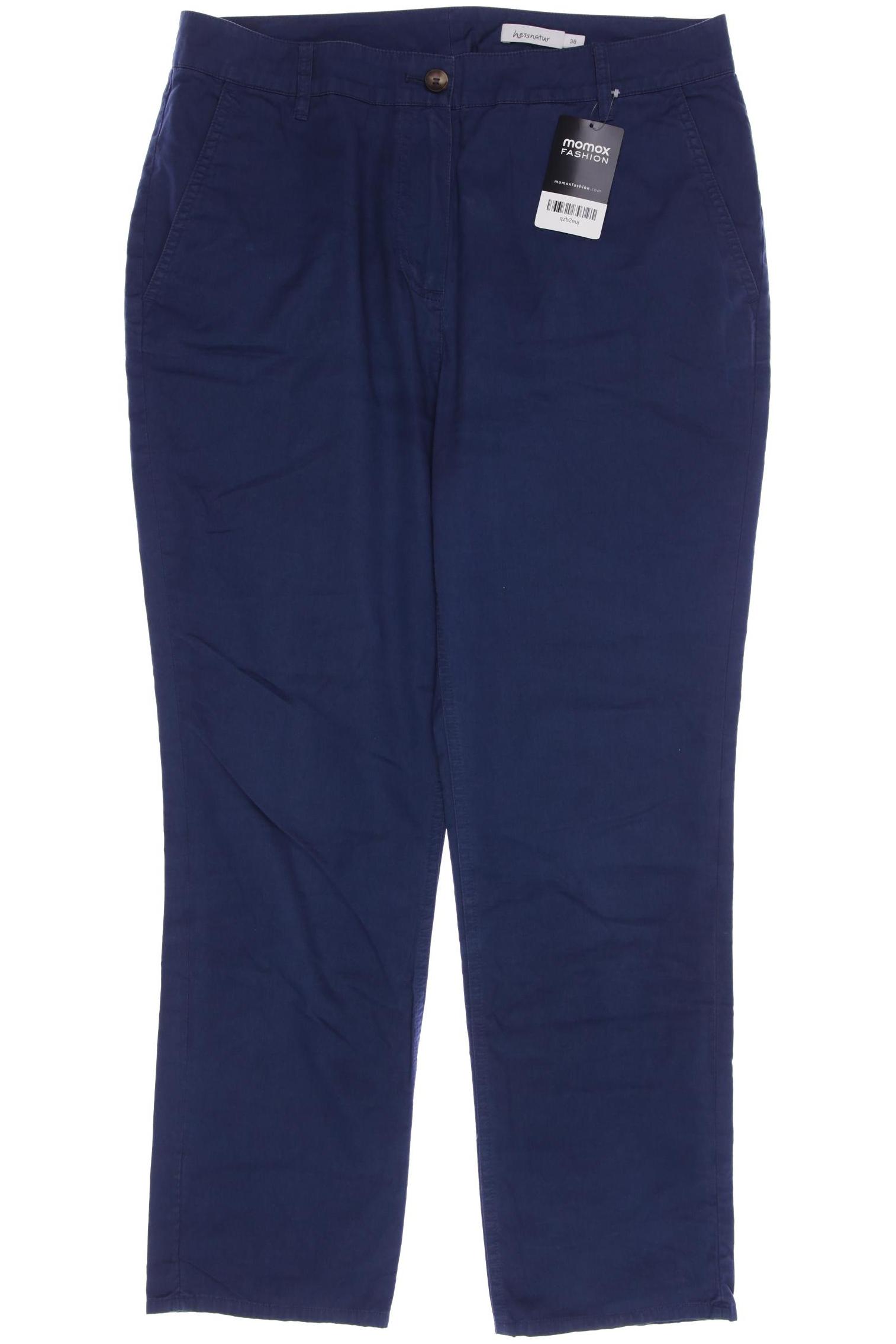 hessnatur Damen Stoffhose, blau von hessnatur