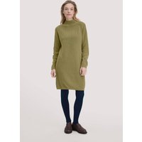 hessnatur Damen Strick Kleid Regular aus Bio-Baumwolle - grün - Größe XL von hessnatur