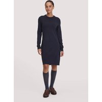 hessnatur Damen Strick Kleid Regular aus Bio-Merinowolle mit Cashmere - blau - Größe XL von hessnatur
