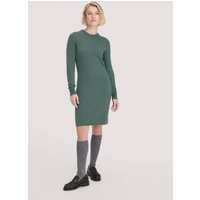hessnatur Damen Strick Kleid Regular aus Bio-Merinowolle mit Cashmere - grün - Größe XXL von hessnatur