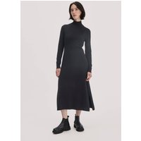 hessnatur Damen Strick Kleid Regular aus Bio-Merinowolle mit Cashmere - schwarz - Größe XXL von hessnatur
