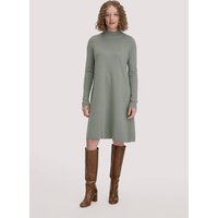 hessnatur Damen Strick Kleid Relaxed aus TENCEL™ Lyocell mit Bio-Baumwolle - grün - Größe XS von hessnatur