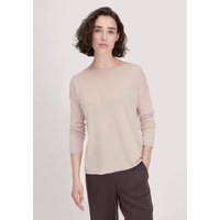 hessnatur Damen Strick Pullover Oversize aus TENCEL™ Lyocell mit Bio-Baumwolle - beige - Größe XS von hessnatur