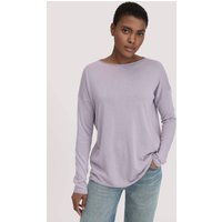 hessnatur Damen Strick Pullover Oversize aus TENCEL™ Lyocell mit Bio-Baumwolle - lila - Größe XL von hessnatur