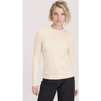 hessnatur Damen Strick Pullover Regular aus Bio-Merinowolle mit Cashmere - weiß - Größe XXL von hessnatur