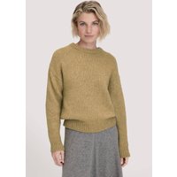 hessnatur Damen Strick Pullover Relaxed aus Alpaka mit Bio-Baumwolle - grün - Größe XXL von hessnatur