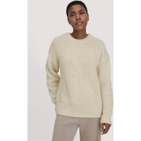 hessnatur Damen Strick Pullover Relaxed aus Alpaka mit Bio-Baumwolle - natur - Größe S von hessnatur