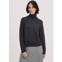 hessnatur Damen Strick Pullover Relaxed aus Bio-Merinowolle mit Bio-Baumwolle - grau - Größe XL von hessnatur