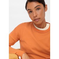 hessnatur Damen Strickpullover Regular aus Bio-Merinowolle - orange - Größe 36 von hessnatur