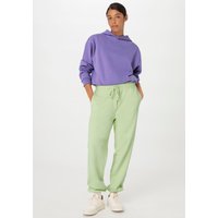 hessnatur Damen Sweat-Hose Relaxed aus Bio-Baumwolle - grün - Größe 44 von hessnatur