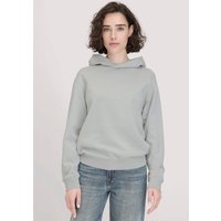 hessnatur Damen Sweathoodie Relaxed aus Bio-Baumwolle - grau - Größe 38 von hessnatur