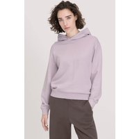 hessnatur Damen Sweathoodie Relaxed aus Bio-Baumwolle - lila - Größe 34 von hessnatur