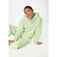 hessnatur Damen Sweatshirt Hoodie Relaxed aus Bio-Baumwolle - grün - Größe 44 von hessnatur
