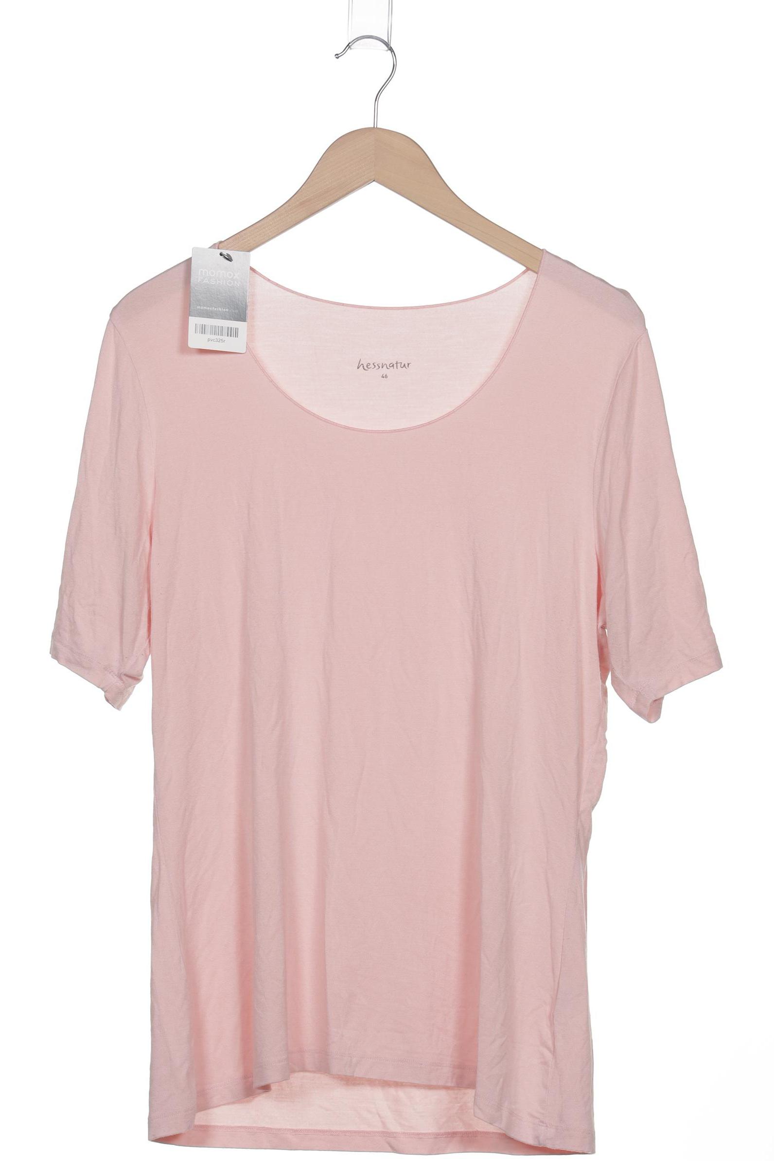 hessnatur Damen T-Shirt, pink, Gr. 46 von hessnatur