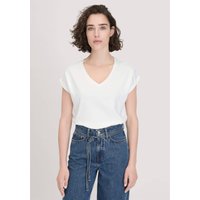 hessnatur Damen T-Shirt Oversize aus Bio-Baumwolle - weiß - Größe S von hessnatur