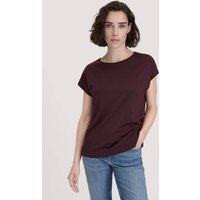 hessnatur Damen T-Shirt Oversize aus TENCEL™ Lyocell mit Bio-Baumwolle - braun - Größe XL von hessnatur