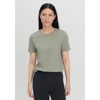 hessnatur Damen T-Shirt Regular aus Bio-Baumwolle - grün - Größe 34 von hessnatur