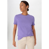 hessnatur Damen T-Shirt Regular aus Bio-Baumwolle - lila - Größe 34 von hessnatur