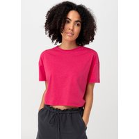 hessnatur Damen T-Shirt aus Bio-Baumwolle mit Hanf - lila - Größe 46 von hessnatur