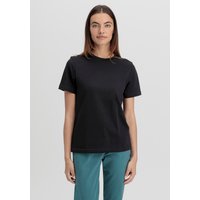 hessnatur Damen Heavy T-Shirt Regular aus Bio-Baumwolle - schwarz - Größe 34 von hessnatur