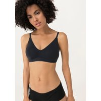 hessnatur Damen Triangel-BH aus Bio-Baumwolle und Tencel™Modal - schwarz - Größe 80D von hessnatur