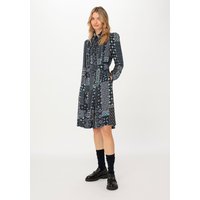 hessnatur Damen WUNDERKIND X HESSNATUR Paisley-Kleid aus LENZING™ ECOVERO™​ - blau - Größe 34 von hessnatur