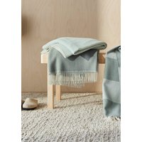 hessnatur Doubleface Plaid TOSID aus Bio-Lambswool - grün - Größe 130x180 cm von hessnatur