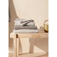 hessnatur Frottier Handtuch Rippstruktur aus Bio-Baumwolle - beige - Größe 100x180 cm von hessnatur
