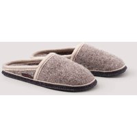 hessnatur Hausschuhe Filzpantoffel aus Rhönschaf-Schurwolle - braun - Größe 36 von hessnatur
