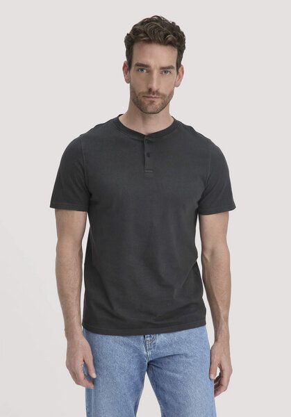 hessnatur Heavy Jersey Henley Shirt Relaxed aus reiner Bio-Baumwolle von hessnatur