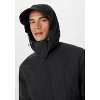 hessnatur Herren Allwetter-Jacke Relaxed NATURE SHELL aus Bio-Baumwolle - schwarz - Größe 46 von hessnatur