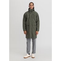 hessnatur Herren Allwetter Parka Relaxed NATURE SHELL aus Bio-Baumwolle - grün - Größe 48 von hessnatur