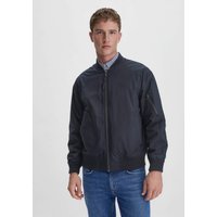 hessnatur Herren Blouson-Jacke Relaxed NATURE SHELL aus Bio-Baumwolle - blau - Größe 48 von hessnatur