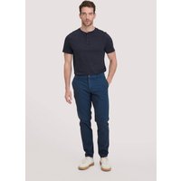 hessnatur Herren Chino LENN Regular aus Bio-Baumwolle - blau - Größe 30/32 von hessnatur
