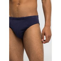 hessnatur Herren Slip PureDAILY im 2er Set aus Bio-Baumwolle - blau - Größe 5 von hessnatur