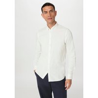 hessnatur Herren Oxford-Hemd Regular aus Bio-Baumwolle - weiß - Größe M (41/42) von hessnatur