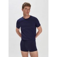 hessnatur Herren Pants Regular Cut im 3er-Pack COTTON MIX aus Bio-Baumwolle - blau - Größe 5 = M von hessnatur