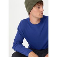 hessnatur Herren Pullover Regular aus Bio-Baumwolle - blau - Größe 46 von hessnatur