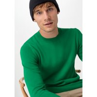 hessnatur Herren Pullover Regular aus Bio-Baumwolle - grün - Größe 46 von hessnatur