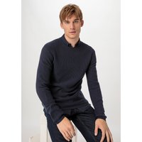 hessnatur Herren Pullover Regular aus Bio-Baumwolle - blau - Größe 50 von hessnatur