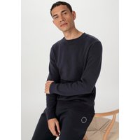 hessnatur Herren Pullover Regular aus Bio-Baumwolle - blau - Größe 54 von hessnatur