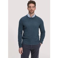 hessnatur Herren Strick Pullover Regular BETTER RECYCLING aus Cashmere - blau - Größe 48 von hessnatur
