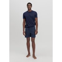 hessnatur Herren Schlafshorts Regular PURE NATURE aus Bio-Baumwolle - blau - Größe 48 von hessnatur