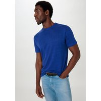 hessnatur Herren Shirt Regular aus Leinen - blau - Größe 52 von hessnatur