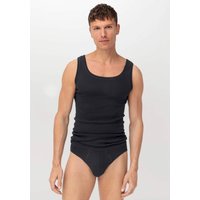 hessnatur Herren Slip Regular Cut im 2er-Pack PURE NATURE aus Bio-Baumwolle - schwarz - Größe 4 = S von hessnatur