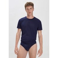 hessnatur Herren Slip Regular Cut im 3er-Pack COTTON MIX aus Bio-Baumwolle - blau - Größe 6 = L von hessnatur